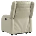 Fauteuil inclinable Crème Similicuir