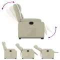 Fauteuil inclinable Crème Similicuir