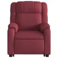 Fauteuil inclinable de massage électrique Rouge bordeaux Tissu