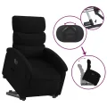 Fauteuil inclinable électrique noir tissu