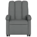 Fauteuil inclinable électrique gris foncé tissu