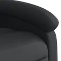 Fauteuil inclinable de massage noir cuir véritable