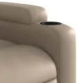 Fauteuil inclinable électrique cappuccino similicuir