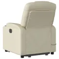 Fauteuil inclinable de massage Crème Similicuir
