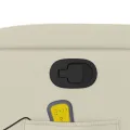 Fauteuil inclinable de massage Crème Similicuir