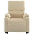 Fauteuil inclinable Crème Tissu