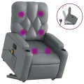 Fauteuil inclinable de massage Gris Similicuir