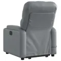 Fauteuil inclinable de massage Gris Similicuir