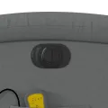 Fauteuil inclinable de massage électrique Gris foncé Tissu