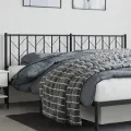 Tête de lit métal noir 193 cm