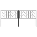 Tête de lit métal noir 193 cm