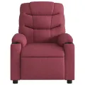 Fauteuil de massage inclinable Rouge bordeaux Tissu