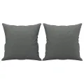 Ensemble de canapés 3 pcs coussins gris foncé tissu