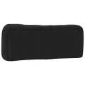 Coussin de tête de lit noir 140 cm tissu