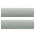 Canapé 2 places avec oreillers gris clair 140 cm velours
