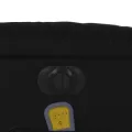 Fauteuil de massage inclinable électrique noir similicuir