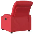 Fauteuil inclinable électrique Rouge Similicuir