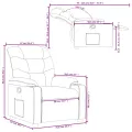 Fauteuil inclinable Rouge Similicuir