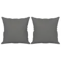 Canapé 2 places avec oreillers gris foncé 140 cm
