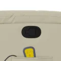 Fauteuil inclinable de massage Crème Similicuir