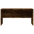 Meuble TV chêne fumé 80x40x40 cm bois d'ingénierie