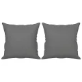 Canapé 2 places avec oreillers gris foncé 120 cm