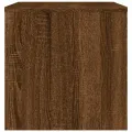 Meuble TV chêne marron 80x40x40 cm bois d'ingénierie