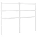Tête de lit métal blanc 120 cm