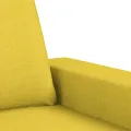 Ensemble de canapés 2 pcs jaune clair tissu
