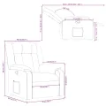 Fauteuil inclinable Gris Similicuir