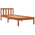 Cadre de lit cire marron 90x200 cm bois de pin massif