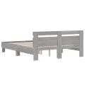 Cadre de lit avec tête de lit sonoma gris 140x190 cm