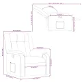 Fauteuil inclinable Vert foncé Tissu