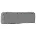 Coussin de tête de lit gris clair 180 cm tissu