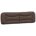 Coussin de tête de lit marron 180 cm similicuir