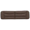 Coussin de tête de lit marron 180 cm similicuir