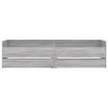 Cadre de lit avec tiroirs sonoma gris 100x200 cm