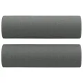 Ensemble de canapés 2 pcs coussins gris foncé tissu