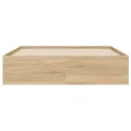 Cadre de lit et tiroirs chêne sonoma 120x190 cm bois ingénierie