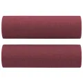 Canapé 2 places avec oreillers bordeaux 120 cm tissu