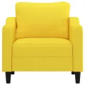 Fauteuil Jaune clair 60 cm Tissu