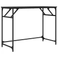 Bureau noir 100x45x76 cm bois ingénierie acier enduit de poudre