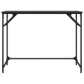 Bureau noir 100x45x76 cm bois ingénierie acier enduit de poudre