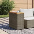 Table d'appoint de jardin dessus en bois gris 58x27,5x55 cm