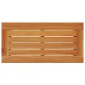 Table d'appoint de jardin dessus en bois gris 58x27,5x55 cm