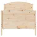 Cadre de lit avec tête de lit 75x190 cm bois de pin massif