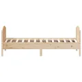Cadre de lit avec tête de lit 75x190 cm bois de pin massif