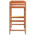 Lit superposé avec bureau cire marron 75x190 cm bois pin massif