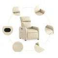 Fauteuil inclinable Crème Tissu