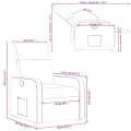 Fauteuil inclinable Crème Tissu